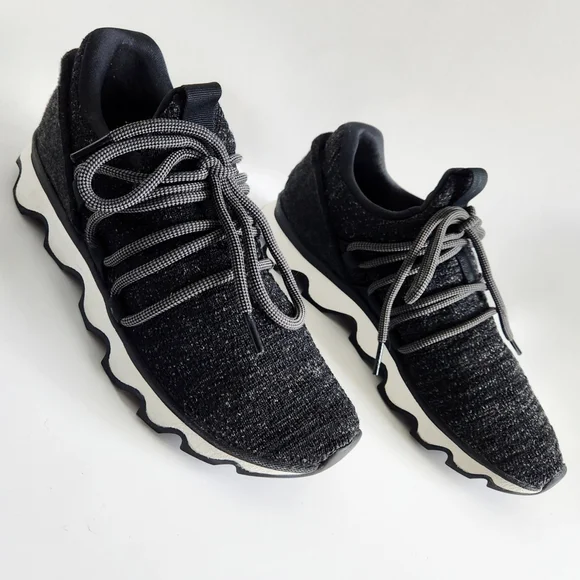 Sorel Kinetic Lace Sneakers, Cool Modern Streetwear, Black & White Size 7.5 - Picture 11 of 16